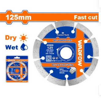 WADFOW DRY DIAMOND DISC 125(5″”) X22.2mm Blade width:7.5mm-WDC1K03