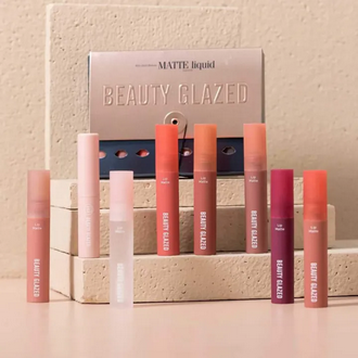 Beauty Glazed New 8pcs Mini Outfit Lip Set (Original)