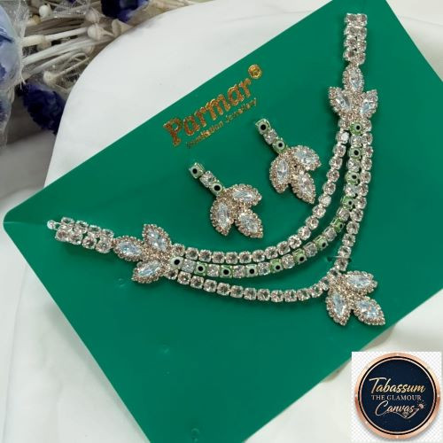 Attractive American Diamond (AD) Necklace Set