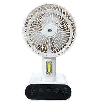 DP 7624 Touch Control Rechargeable 3 Gear Speed Fan with LED Lamp