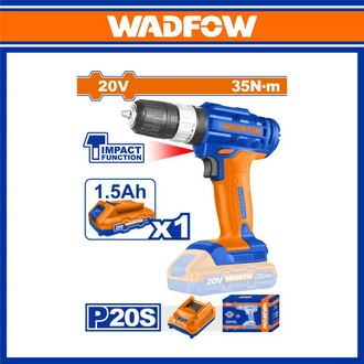 WADFOW 20V Lithium-Ion Impact Drill 20V -WCDP521
