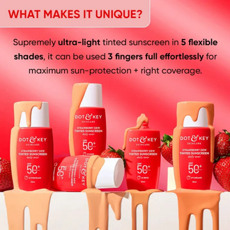 Dot & Key Strawberry Dew Timted Sunscreen SPF 50+ , 50ml
