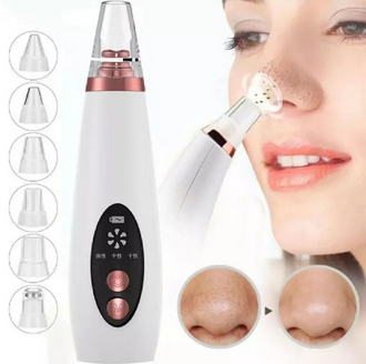 Electronic Face Suction Removal Machine Pore Cleaner Blackhead Vacuum Pimple Black Head Remover (5 Suction)