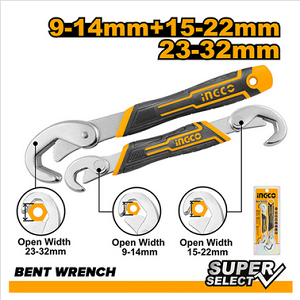 2 Pcs Bent Wrench Ingco – Hbws09328
