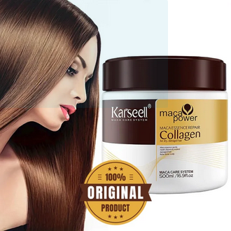 KARSEELL Collagen Hair Mask for Soft, Silky, Shiny Straight Hair - 500ml (Original)
