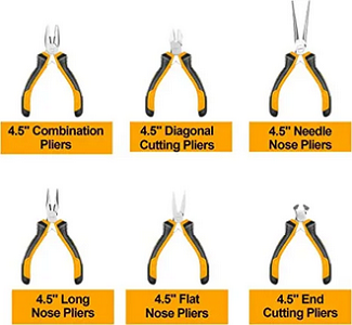 6 Pcs MINI PLIERS SET INGCO-HMPS06115