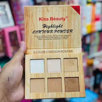 Kiss Beauty 6 Color Contour Powder Pallet