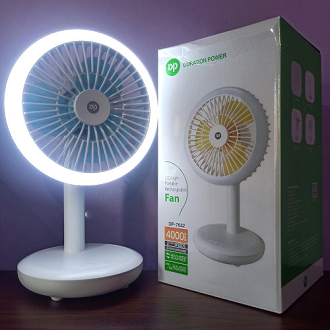 Duration Power DP-7632 Rechargeable Portable Fan With LED Light