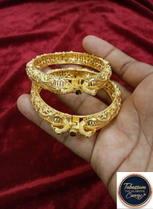 "Enchanting Dubai Gold-Plated Bangles!"