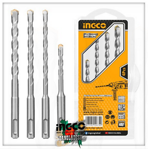 4pcs SDS HAMMER DRILL BIT (CONCRETE) INGCO-AKDB2055