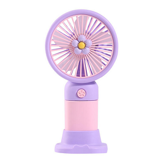 USB Mini Handheld Wind Power Fan With Portable Phone Holder Student Office