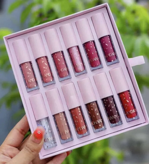 Handaiyan 12Pcs Matte Waterproof Lipstick Set(Original)