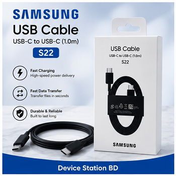 Samsung Galaxy S22 Series 5A 25W-100W Heavy Duty USB-C Fast Charging Cable (1m)