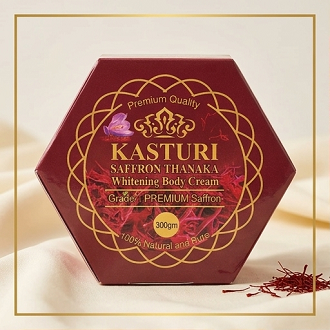 Kasturi Saffron Thanaka Whitening Body Cream-300ml