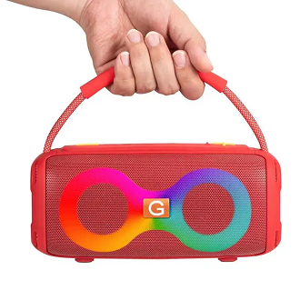 ET-312 Wireless Speaker with Subwoofer, Ambient Light, Card Insertable Outdoor Speaker