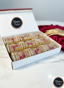 Rajasthani Tradition and Elegance: Exclusive Bridal Kundan Bangle Set