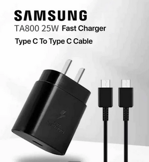 Samsung USB-C Superfast Charging Type c To Type C Wall Charger-25W PD Charger Adapter with Type-C Cable pro version