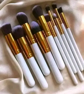 Kabuki 10Pcs Makeup Brush Set