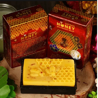 Mall Zafran Honey Brightenign Soap Authentic and original-100gm