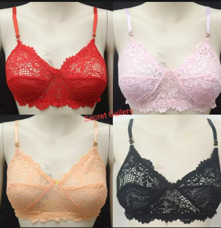 3 Piece Comfortable Net Bra Soft Net Bra for Women