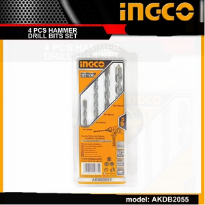 4pcs SDS HAMMER DRILL BIT (CONCRETE) INGCO-AKDB2055